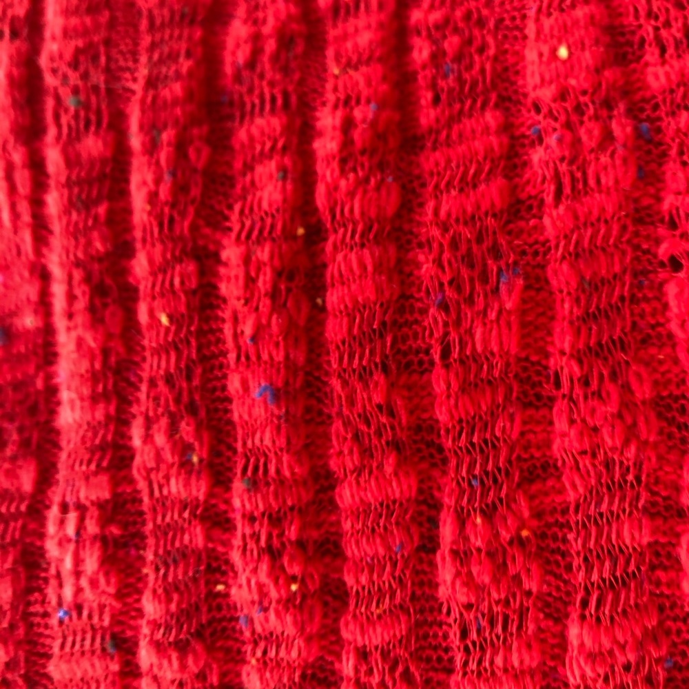 Free People Red Hooded Knit Sweater - Picture 11 of 15